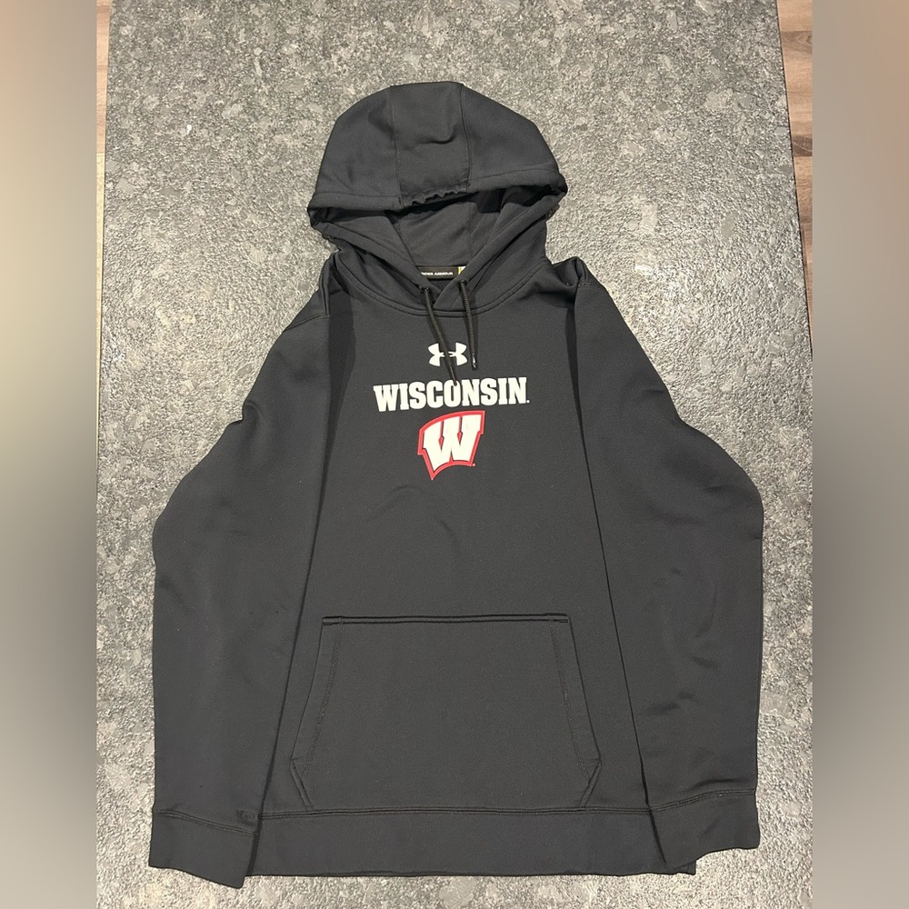 Under Armour Black Wisconsin Hoodie